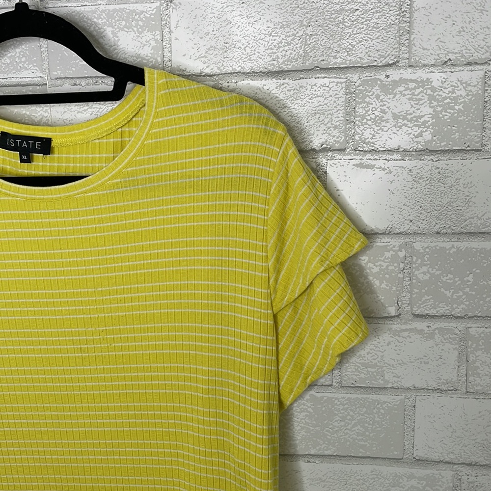 1. State Flutter Sleeve Striped Tee - Picture 4 of 11